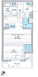 クラルテラセ新宿富久 306 間取り図