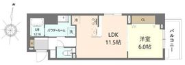 ウエサカステューディオ 207 間取り図