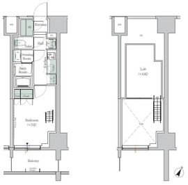 ONE ROOF RESIDENCE TAMACHI (ワンルーフレジデンス田町) 211 間取り図