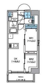 クレヴィアリグゼ日暮里根岸 601 間取り図