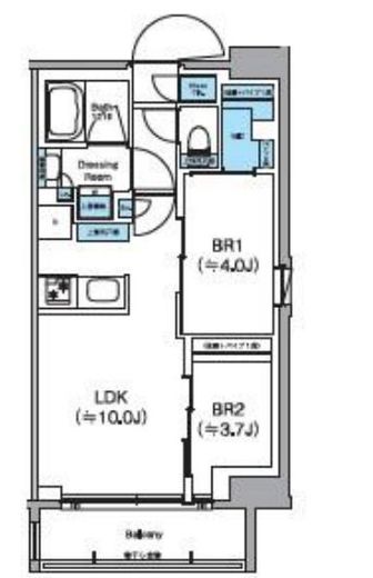 クレヴィアリグゼ日暮里根岸 701 間取り図