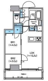 クレヴィアリグゼ日暮里根岸 702 間取り図