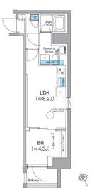 クレヴィアリグゼ日暮里根岸 301 間取り図