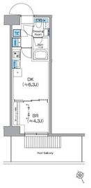 クレヴィアリグゼ日暮里根岸 201 間取り図