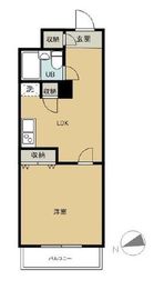 グランドパレス田町 8階 間取り図