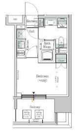 ONE ROOF RESIDENCE TAMACHI (ワンルーフレジデンス田町) 621 間取り図