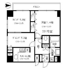 ガーデンクレスト 901 間取り図