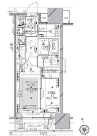 ピアース渋谷 702 間取り図