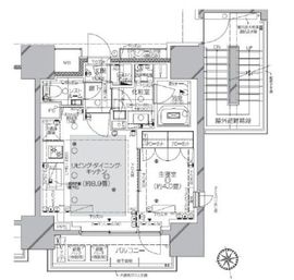 ピアース渋谷 805 間取り図