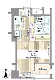 パークアクシス新御徒町 202 間取り図