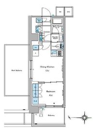 ルフォンプログレ糀谷 401 間取り図