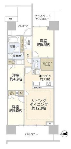 グランドメゾン品川シーサイドの杜 11階 間取り図