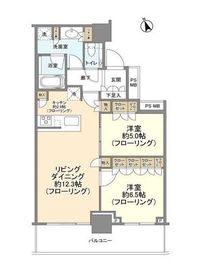 クラッシィタワー東中野 15階 間取り図