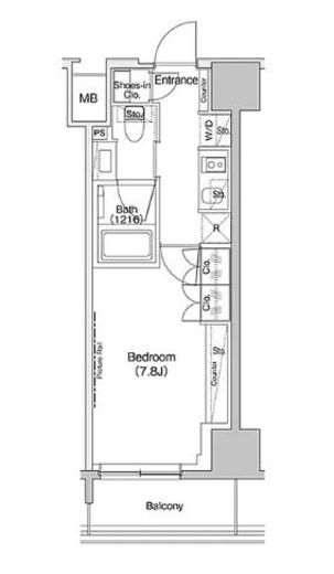 ザ・パークハビオ入谷 305 間取り図