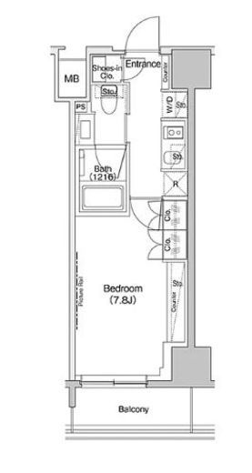 ザ・パークハビオ入谷 605 間取り図