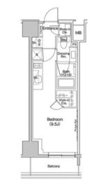 ザ・パークハビオ入谷 706 間取り図