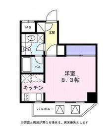 ベルファース麻布十番 602 間取り図