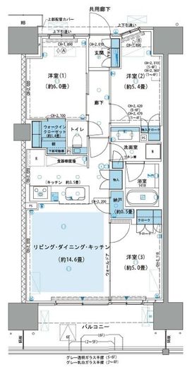 パークホームズ杉並上荻 6階 間取り図