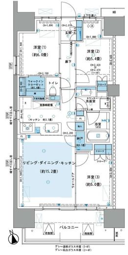パークホームズ杉並上荻 5階 間取り図