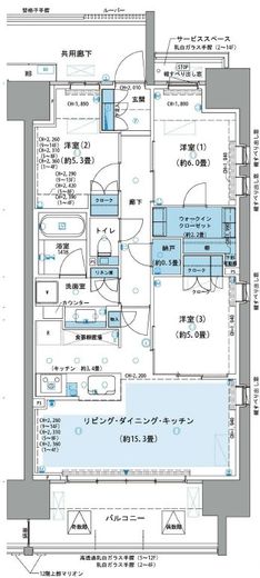 パークホームズ杉並上荻 5階 間取り図