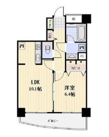 パークテラス恵比寿 602 間取り図