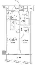 ザ・パークハビオ渋谷クロス 813 間取り図