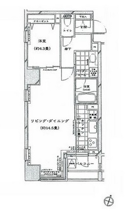 ドゥ・トゥール 602 間取り図