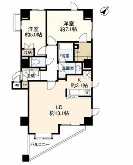 渋谷神山町レジデンス 12F1 間取り図