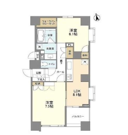 ベラカーサ秋葉原 9階 間取り図