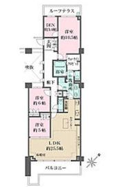 パークハウス諏訪山プレゼンス 5階 間取り図
