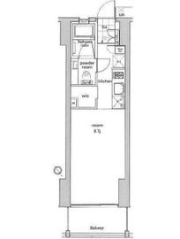 プレミアムキューブ元代々木 1階 間取り図