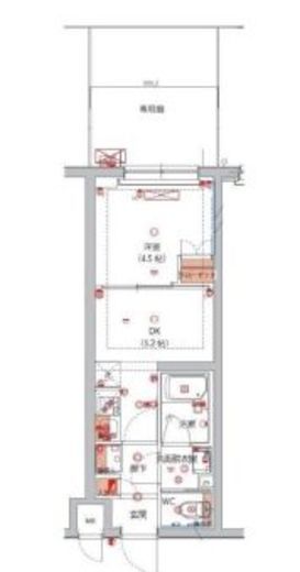 ハーモニーレジデンス川崎中丸子シティフロント 107 間取り図