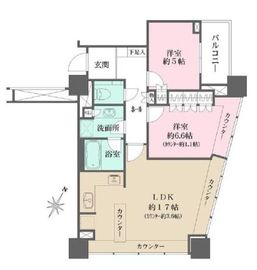 ザ・ヒルトップタワー高輪台 5階 間取り図