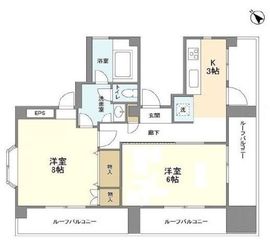 番町グロリアビル 6階 間取り図