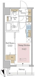 アーバネックス東京八丁堀 502 間取り図
