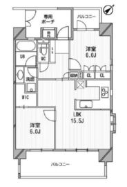 ライオンズシティ白金高輪 1004 間取り図