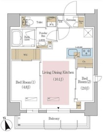 アーバネックス東京八丁堀 201 間取り図