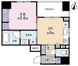 クリオ文京本駒込 13階 間取り図