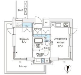 番町會所 301 間取り図