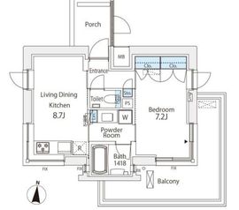 番町會所 303 間取り図