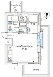 番町會所 402 間取り図