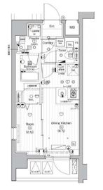 PREMIUM CUBE 武蔵小山 (プレミアムキューブ武蔵小山) 5階 間取り図