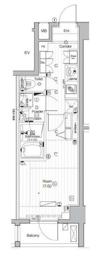 PREMIUM CUBE 武蔵小山 (プレミアムキューブ武蔵小山) 1階 間取り図