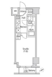 カーサスプレンディッド虎ノ門エスト 603 間取り図