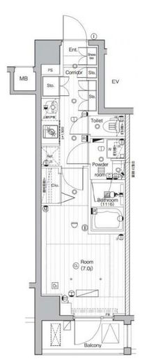 PREMIUM CUBE 武蔵小山 (プレミアムキューブ武蔵小山) 3階 間取り図