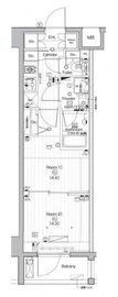 PREMIUM CUBE 武蔵小山 (プレミアムキューブ武蔵小山) 2階 間取り図