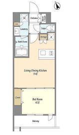 Lien御殿山 906 間取り図