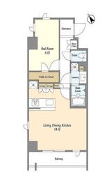 Lien御殿山 407 間取り図