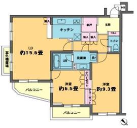 カスタリア北沢 204 間取り図