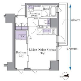 IPSE広尾 (イプセ広尾) 3階 間取り図